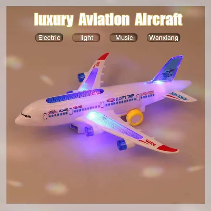 67% OFF Plastic Airbus A380 Model Airplane With Flashing Lights, Luminous Sound, Children's Toy Gift, Toy Airplane