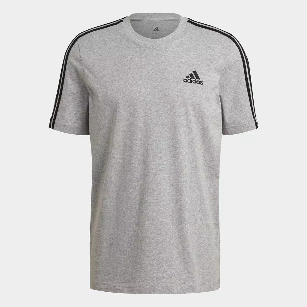 25% OFF adidas Lifestyle Essentials 3-Stripes Tee Men Grey GL3735