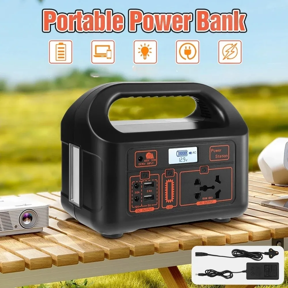 43% OFF ⭐️April Summer Sale⭐️ B0SCH Multi-Function Power Station 100W-300W | High-Capacity Portable Generator | Emergency Backup Power | 5-Year Warranty