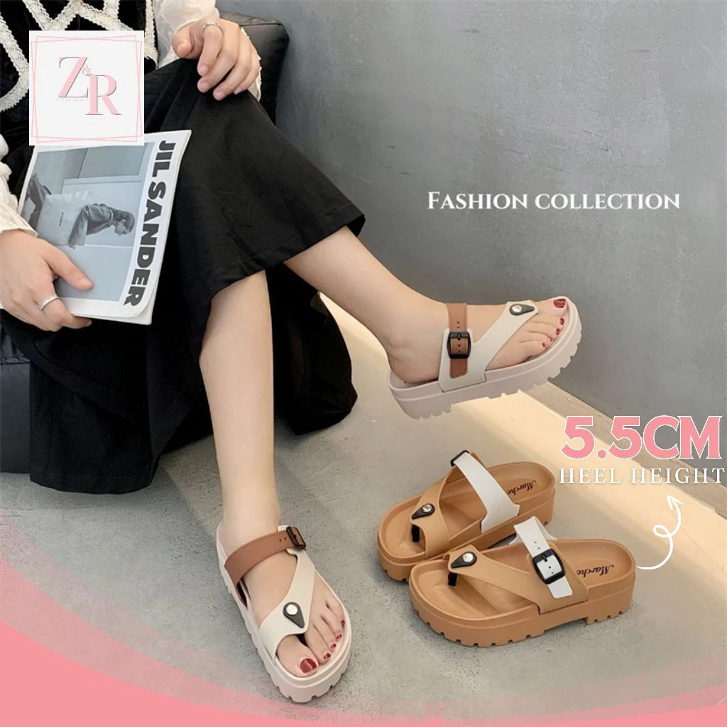 43% OFF Z&R Store Glitzy Toe Strap Fancy Thick-Sole Trendy Slippers For Women (+1 SIZE BIGGER)