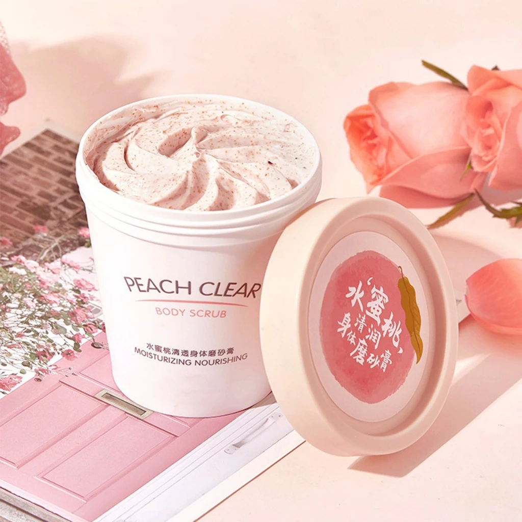 16% OFF [BUY 1 TAKE 1]Niacinamide Brightening Exfoliating Body Scrub Peach Ice Cream Smooth Whitening Skin