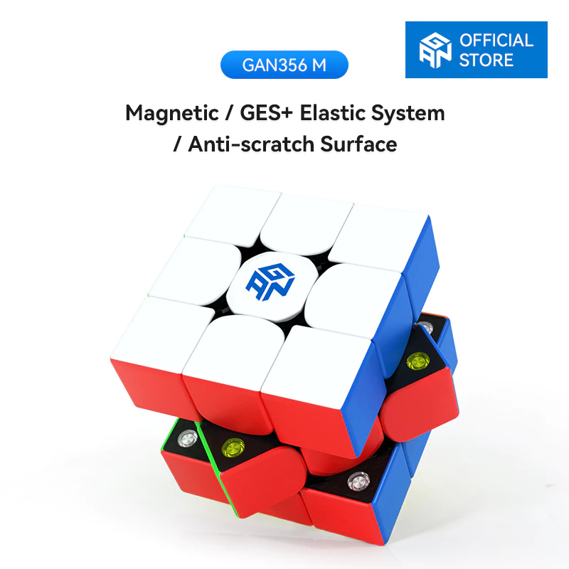 32% OFF GAN 356 M 3x3 Magnetic Speed Cube GAN356ME Magic Cube Kids Puzzle Professional Competition Toy Gifts