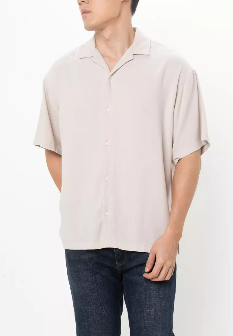 85% OFF Wayne Solid Resort Shirt