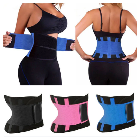 3% OFF Hot Shapers Waist Trainer Adjustable Waistband Shaper sweat Belt