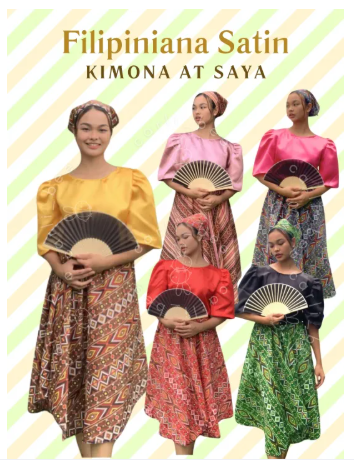 35% OFF CB Filipiniana Kimona at Saya Set Buwan ng Wika Traditional Costume for Kids and Adult