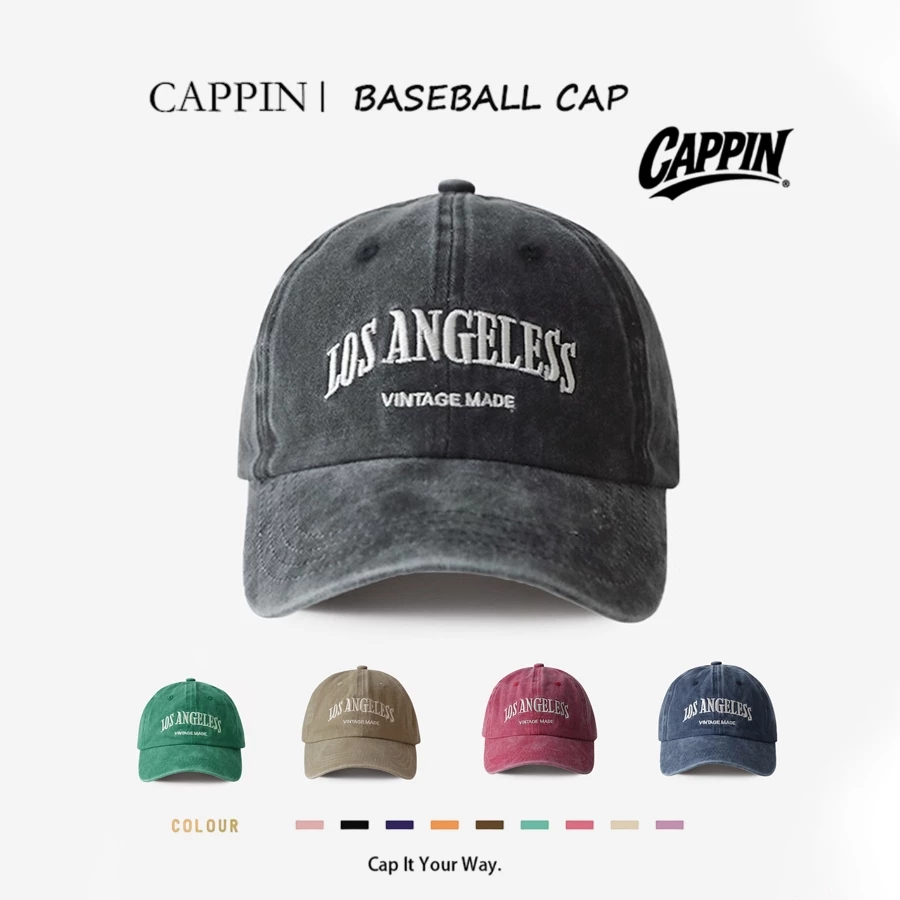 37% OFF CAPPIN LAS ANGELESS Korean K-Style Cap | Unisex Summer Hat | Trendy UV Protection Street Look