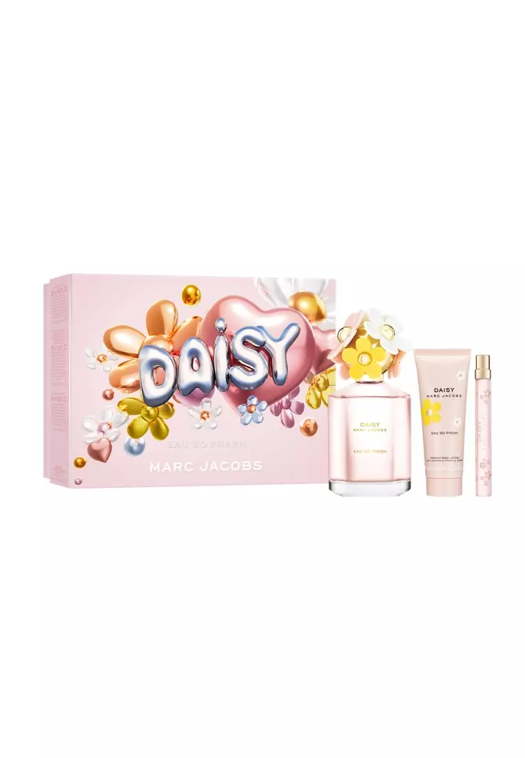 11% OFF Marc Jacobs Fragrances Daisy Eau So Fresh 3-Piece Gift Set - Ruby Red Grapefruit, Wild Rose, Plum | Fresh Floral Perfume | Fragrance for Women