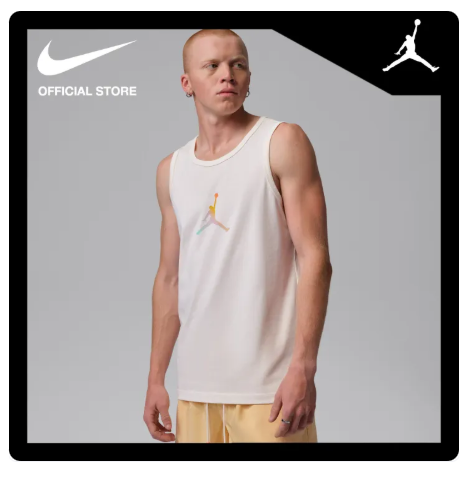 21% OFF Jordan Men's Brooklyn Festival Tank Top - Pale Ivory [IF3153-110]