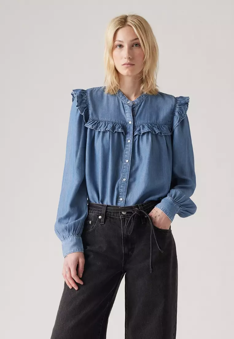 50% OFF Women's Gianna Long-Sleeve Blouse A8688-0013