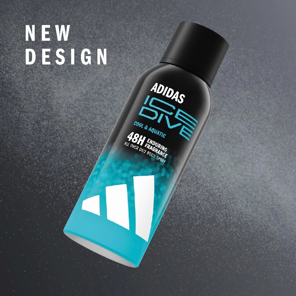 14% OFF Adidas Ice Dive Deo Body Spray for Men - Cool & Aquatc 150ml (Mint & Grapefruit)