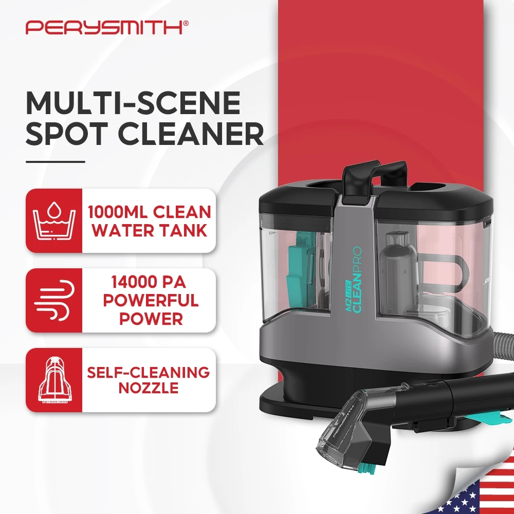 45% OFF PerySmith M2LITE II Spot Cleaner 14KPa Portable Upholstery Vacuum Sofa Carpet Mattress
