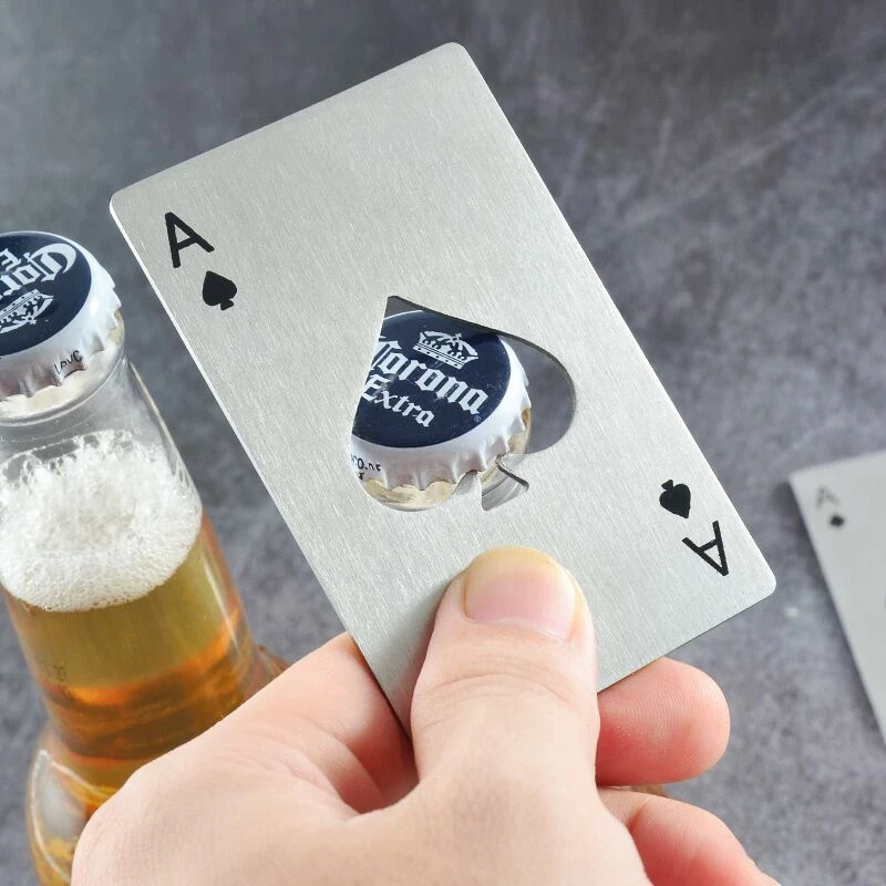 76% OFF Portable Cute Beer Bottle Opener card design Stainless Steel Bottle Opener/C07035