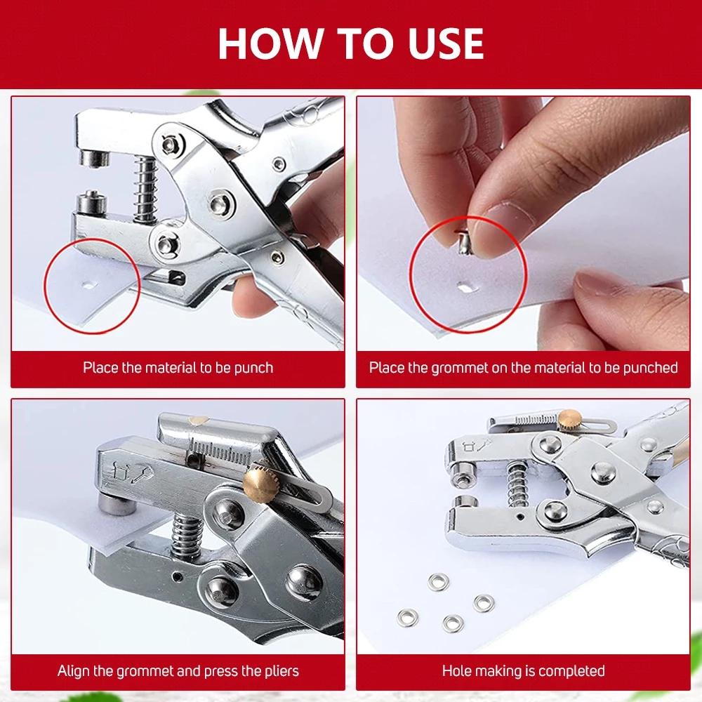55% OFF 2in1 Eyelet Puncher 5mm for Hang Tag with Eyelet Grommet