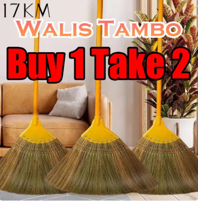 42% OFF 17KM Buy 1 Take 2 Durable Walis Tambo Broom Natural Material Sturdy Handmade Detachable Sweeper