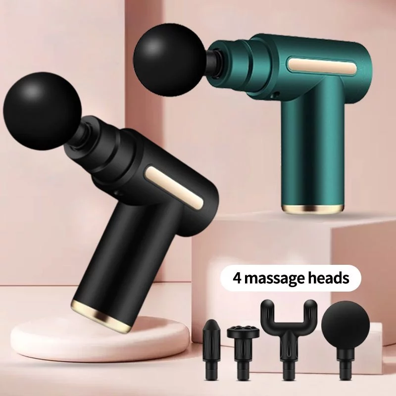 74% OFF Massager Gun Muscle Relaxation 4 Heads percussive High Frequency Vibration Muscle Relaxing Pain Relief Portable