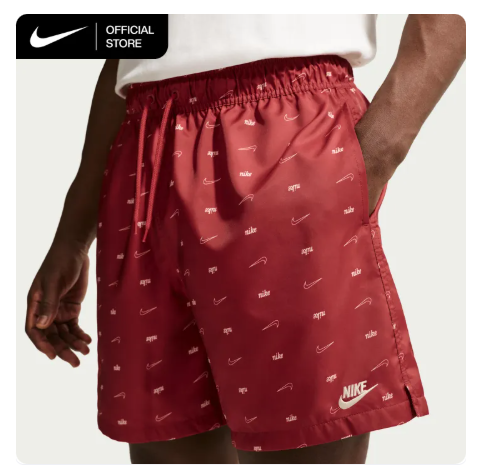 12% OFF Nike Men's Sportswear Club Woven Flow Shorts - Team Crimson [II4199-613]