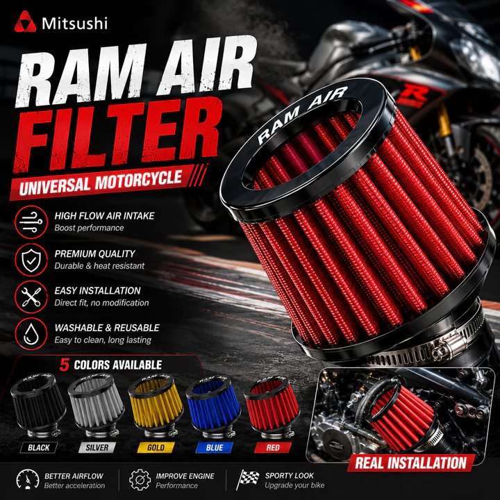 58% OFF Mitsushi X Fyseus AIR POWER FILTER BIG SIZE UNIVERSAL 35mm/45mm