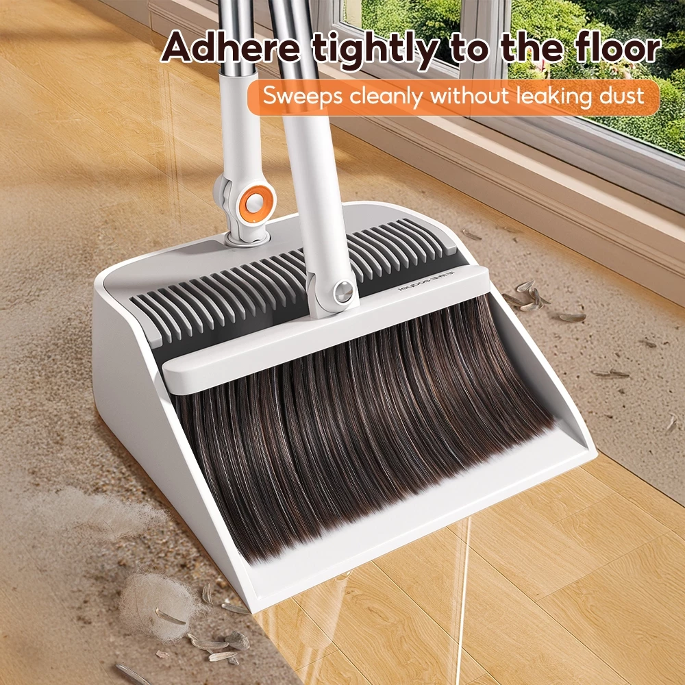 48% OFF Joybos Broom Set Dustpan Foldable Save Storage Space Can Be 360°Rotating More Convenient to Use