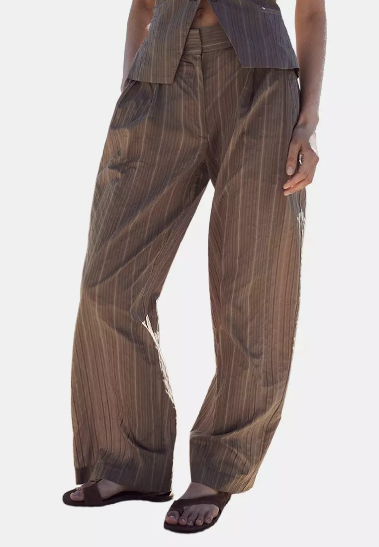 72% OFF MANGO High-Waist Straight Trousers