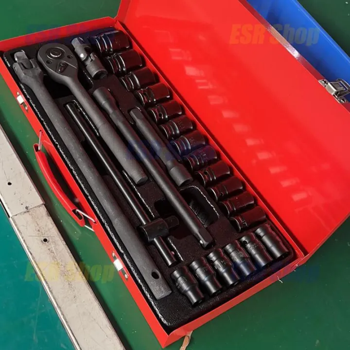 🇵🇭 24PCS Automotive Tools Set For Car/Truck Repair 1/2 Drive Flyman Torque Ratchet Wrench Socket Heavy Duty