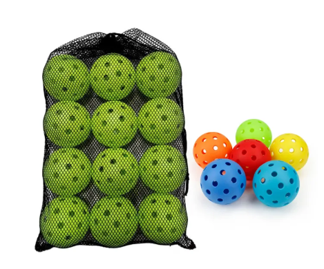 47% OFF 12pcs Pickleball 74MM Durable 40 Holes Outdoor Pickleballs 26g Outdoor for Competition pickleball Packs of Pickleballs