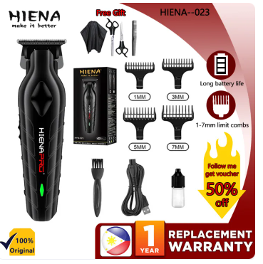 50% OFF HIENA HYN-023 Precision Waterproof Rechargeable Men's Electric Trimmer with Multi-Size Blades and USB Charging
