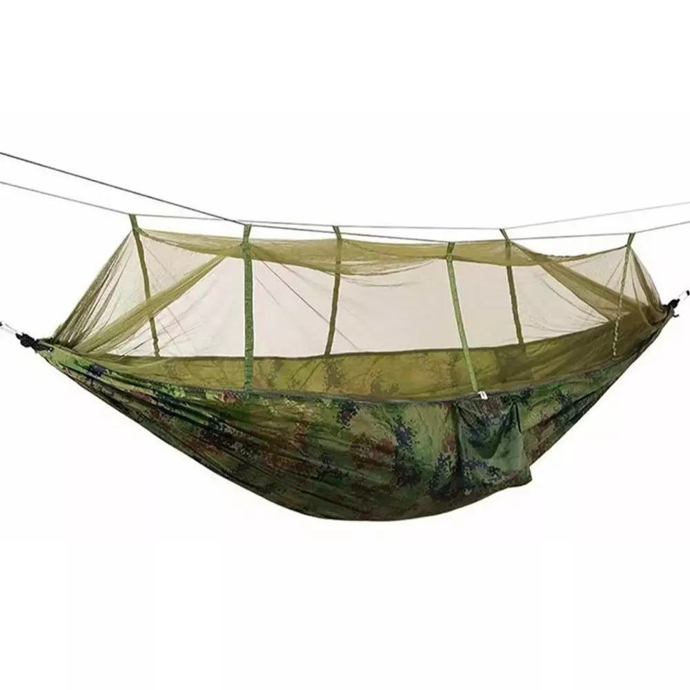 68% OFF Outdoor Camping Duyan Hammock Mosquito Net Portable Big Size Double Adult Military with Rope Set