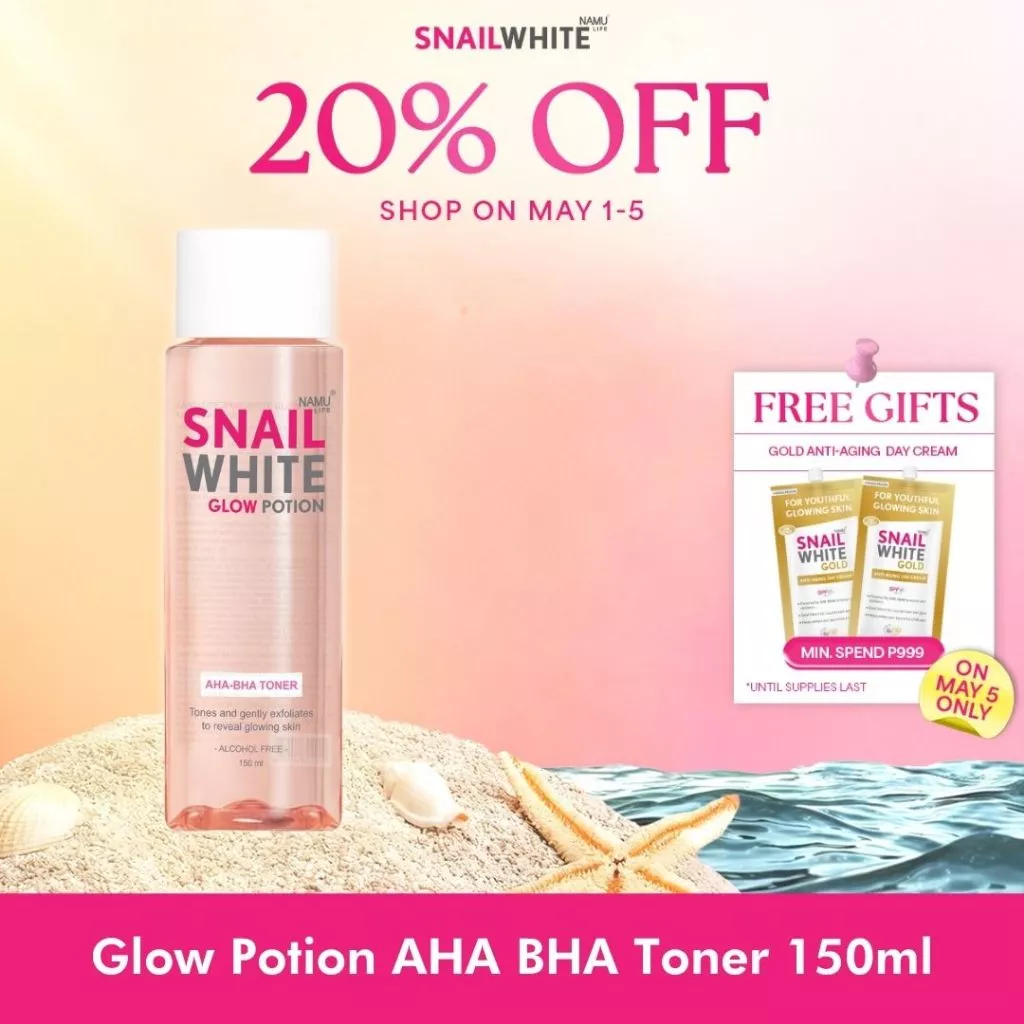 23% OFF SNAILWHITE Glow Potion AHA·BHA Toner 150ml [Niacinamide]