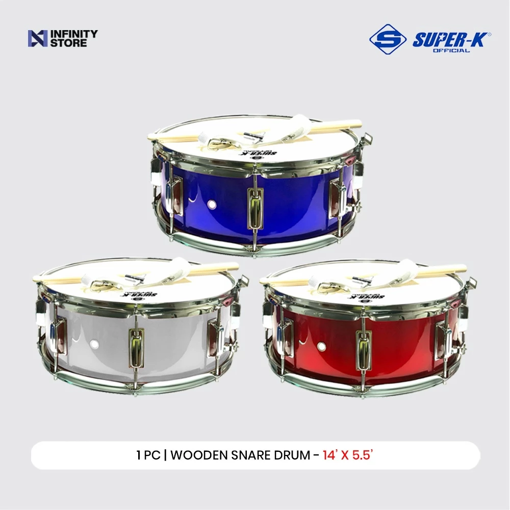 40% OFF Super-K Musical | Wooden Snare Drum 14" x 5.5" (SKD-145)