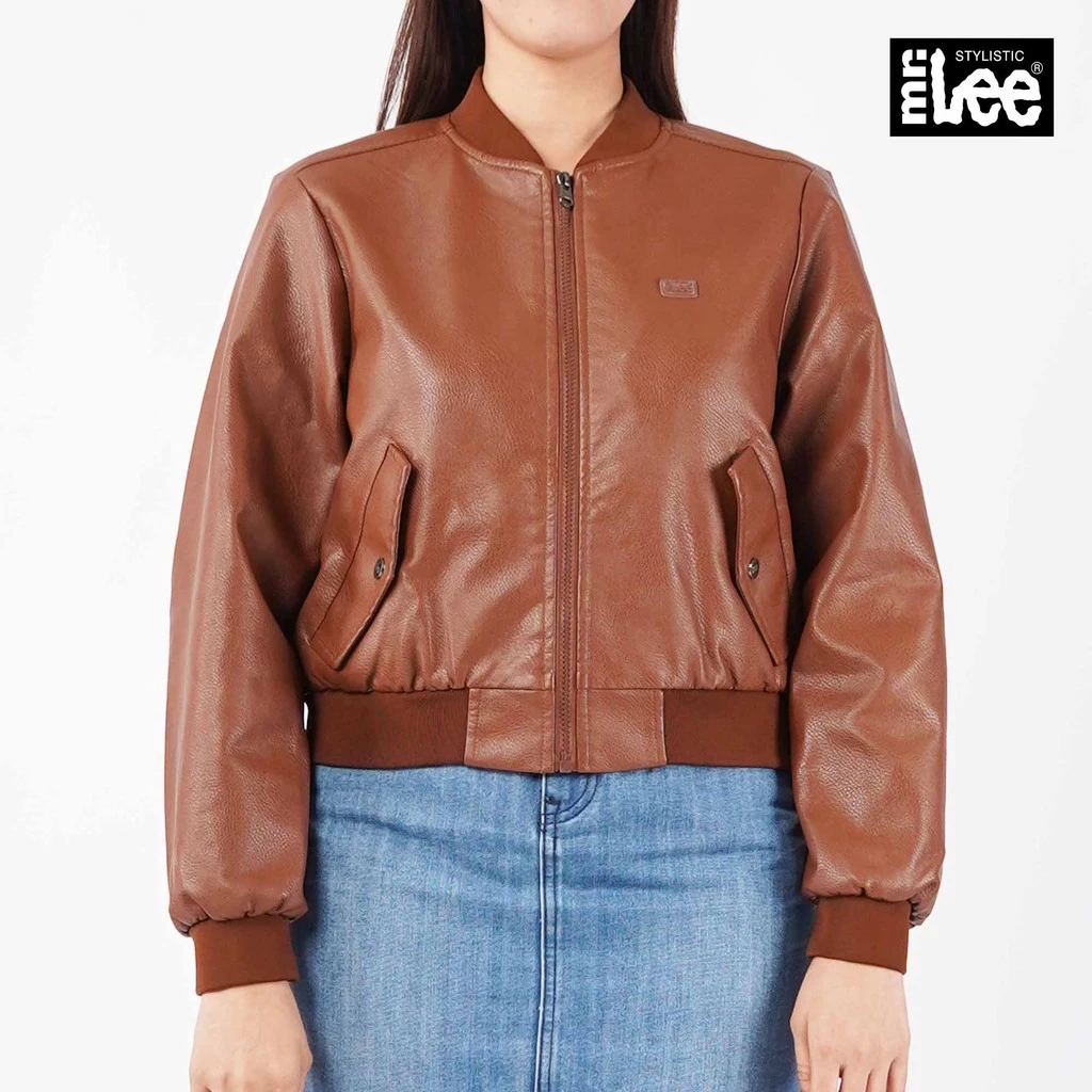 50% OFF Stylistic Mr. Lee Ladies Basic Jacket Crop Fit 169478 (Brown)