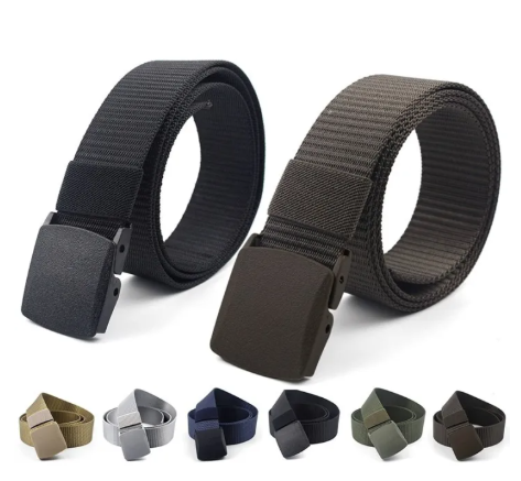30% OFF Eason Mall COD H-#09 Tactical Military Nylon Buckle Waist Belt Waistband PE Belt Korean Unisex Simple Belt Outdoor Belt