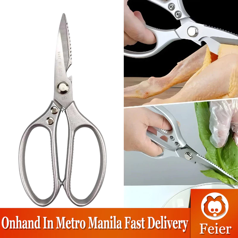47% OFF Multipurpose Stainless Steel Kitchen Scissors Sharp Heavy Duty Bone Cut Accessories