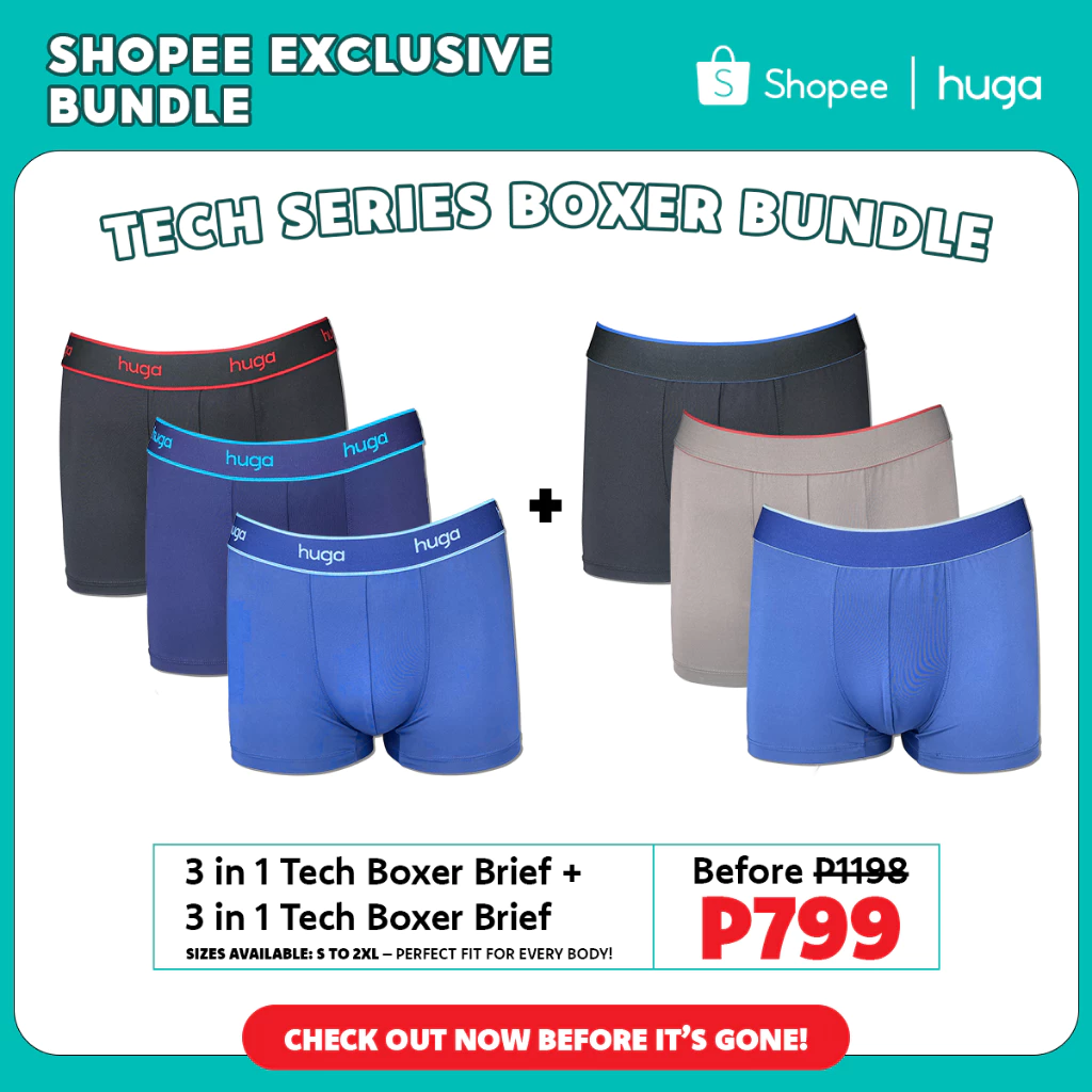33% OFF 3 in 1 Tech Boxer WOF with Logo + 3 in 1 Tech Boxer WOF without Logo