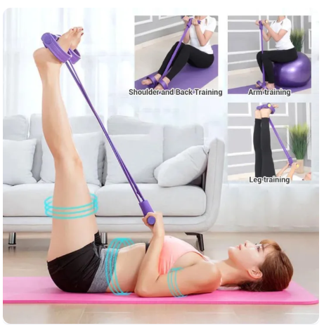 65% OFF 8 Type yoga elastic stretch band rope gym fitness sport rubber loop pull rope exercise tension belt