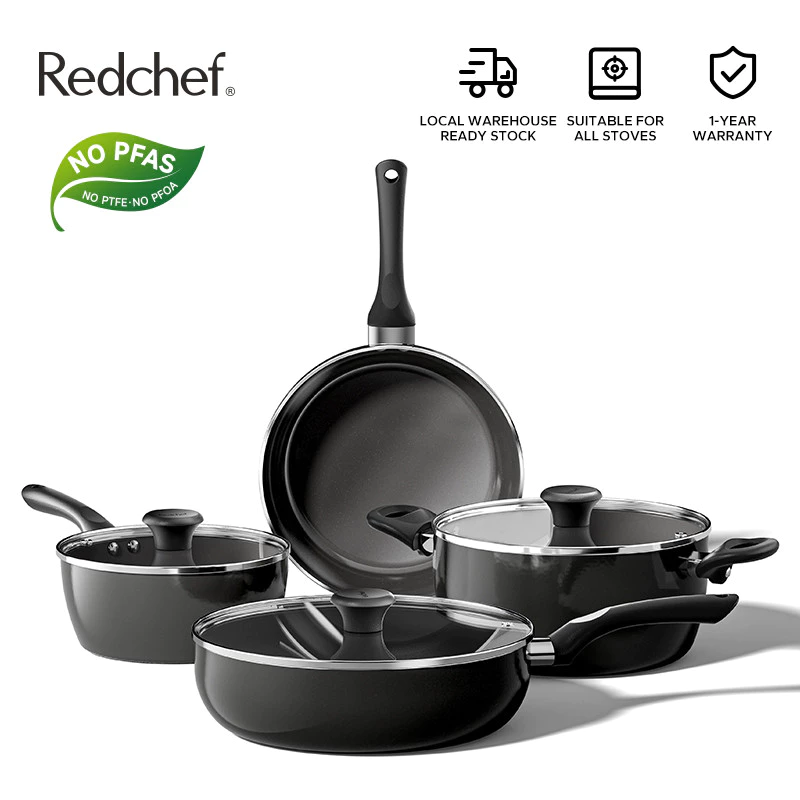 54% OFF Redchef Sea Series Nonstick Ceramic Rock Frying Pan 20/24/28cm Non PFAS PTFE & PFOA Suitable For All Stovetops Wok Frying Pan 20cm