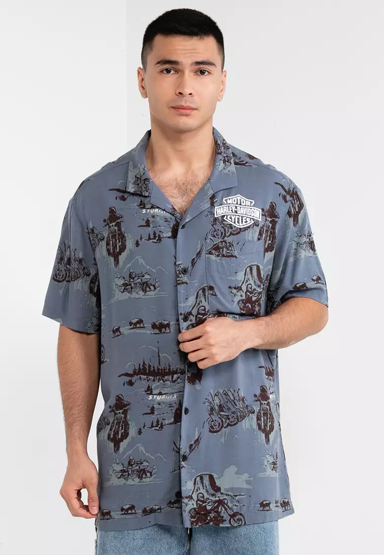 60% OFF Harley-Davidson Sturgis Aloha Shirt