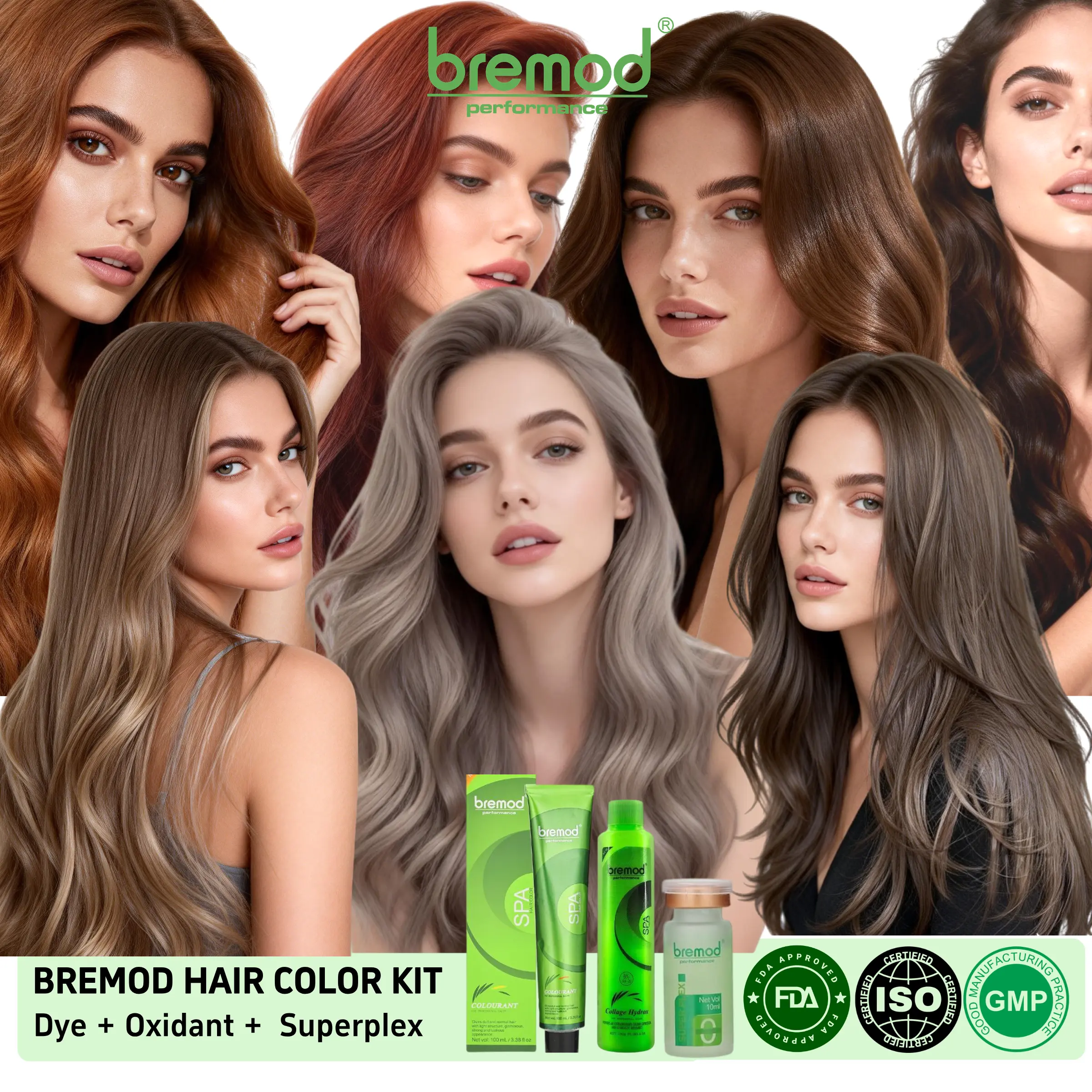 60% OFF 【Free Gift】Bremod Hair Color| Comes with Oxidizer 100g & Hair Repair Supplement 10ml | Easy 1:1:1 Mixing Ratio| Ideal for Home Use or Professional Salons | Hair Color with Ease Hair Dye Cream Haircare， 6.17 Honey Tea Brown
