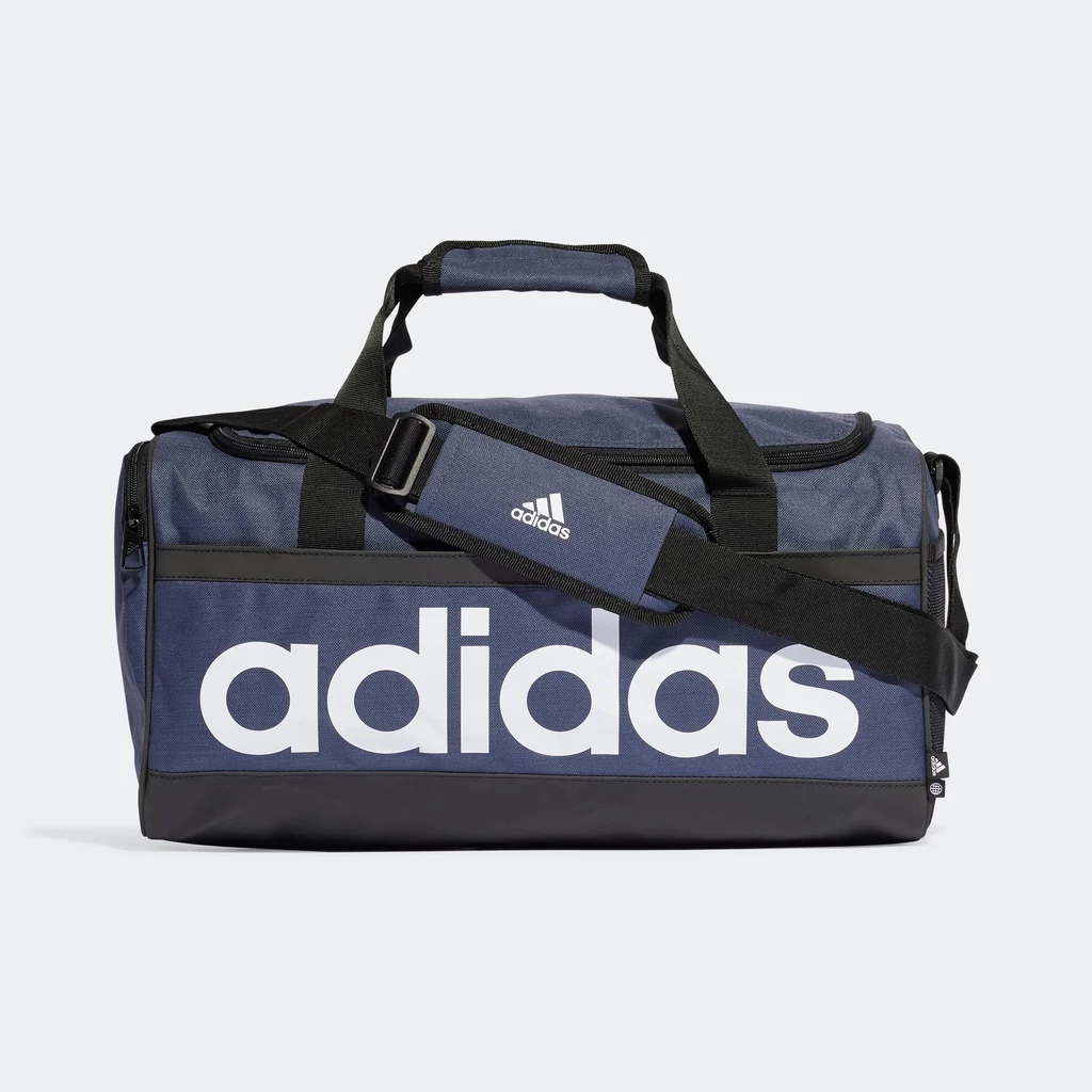 30% OFF adidas Lifestyle Essentials Linear Duffel Bag Medium Unisex Blue HR5349