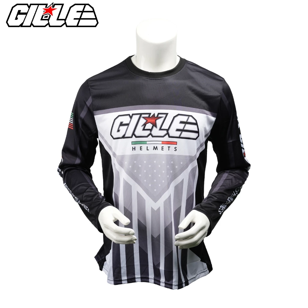 57% OFF GILLE (2406) Premium Sublimation Quick Dry Long Sleeve Motorcycle Riding Jersey Sport Shirt