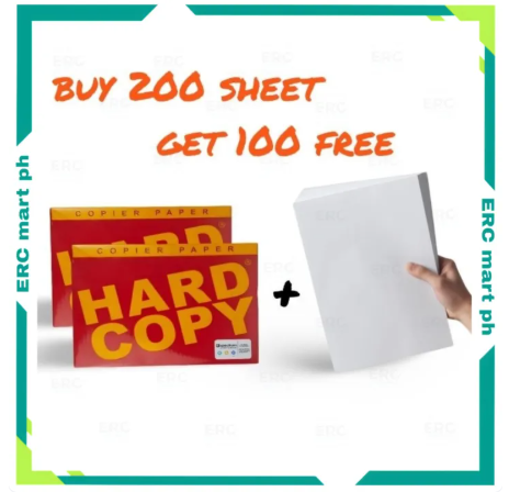 53% OFF ERC Retail Hard Copy SHORT A4 LONG Bond Paper Bright White 70gsm Letter Legal 500Ream Colored School