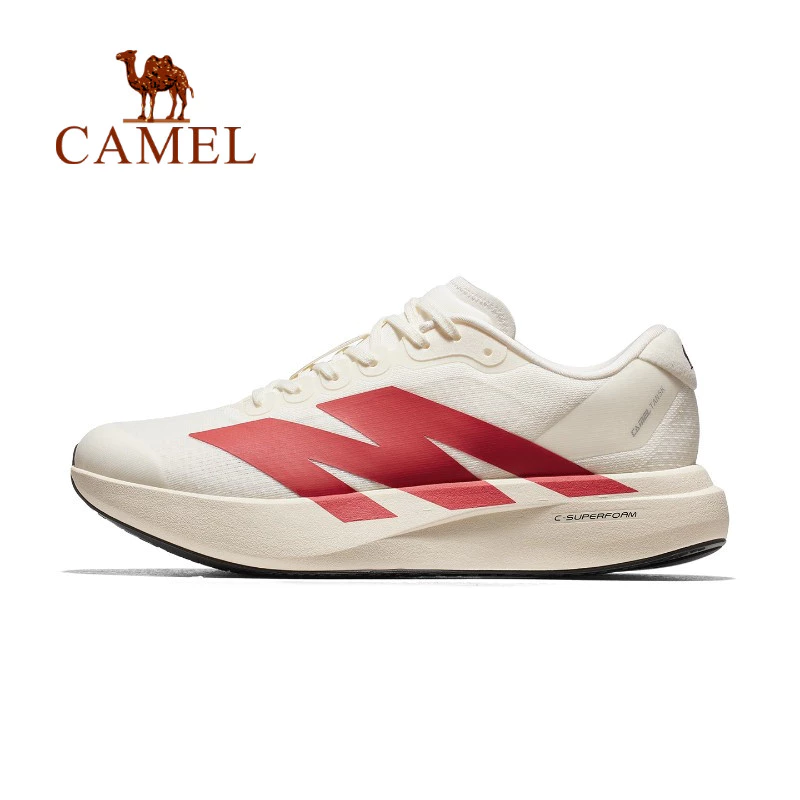 46% OFF Camel Carbon 5K Thick Sole Carbon Plate Men's Running Shoes with Mesh Breathable Cushioning Lightweight Casua Women's Sports Shoes