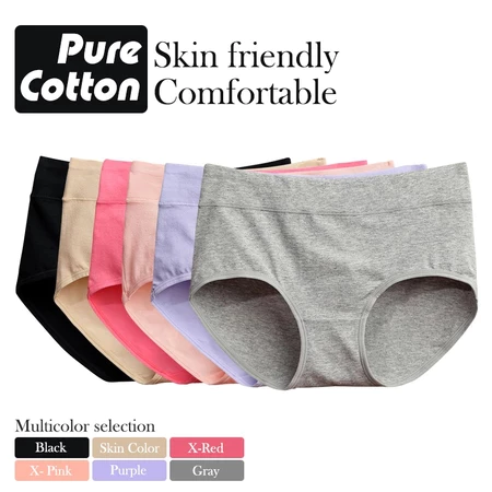 47% OFF 6/12PCS panties medium waist tummy panty control elastic design elastic women said underwear