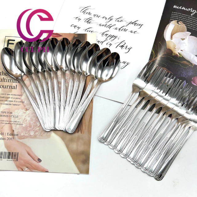 56% OFF CCL PH 1PC OR 12PCS Stainless Spoon OR Fork Dinnerware Utensils