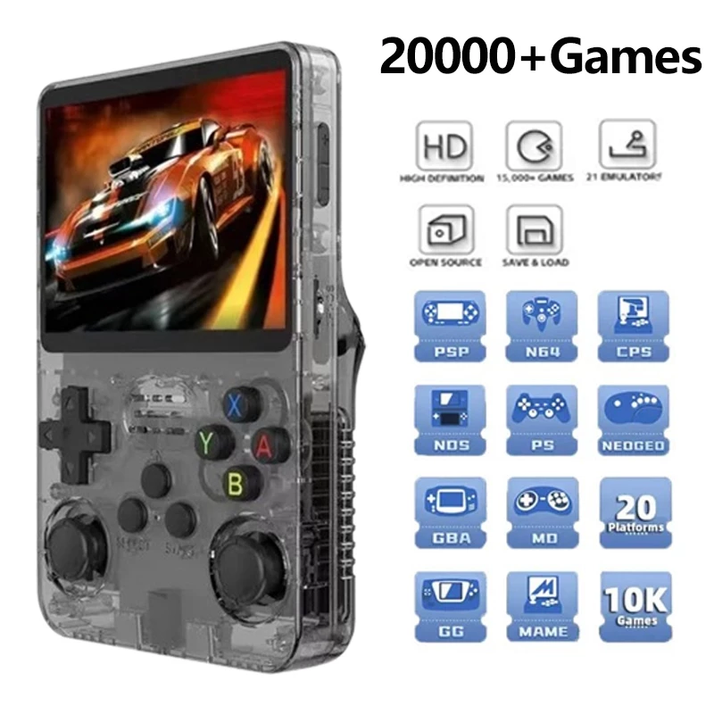70% OFF R36S Handheld Game Console Gameboy Playstation Video Retro Games Open Source Linux System 3.5 Inch IPS Screen