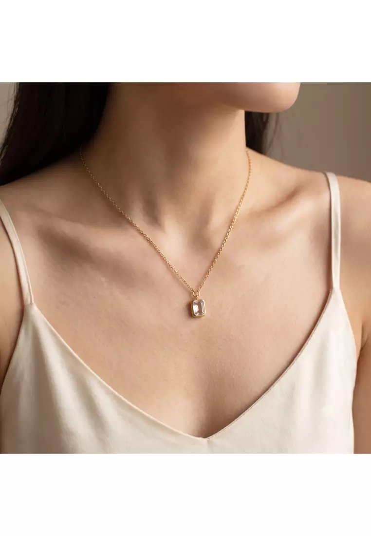 49% OFF Daniel Klein Women Gold Stainless Steel Necklace DKJ.5.20006-2