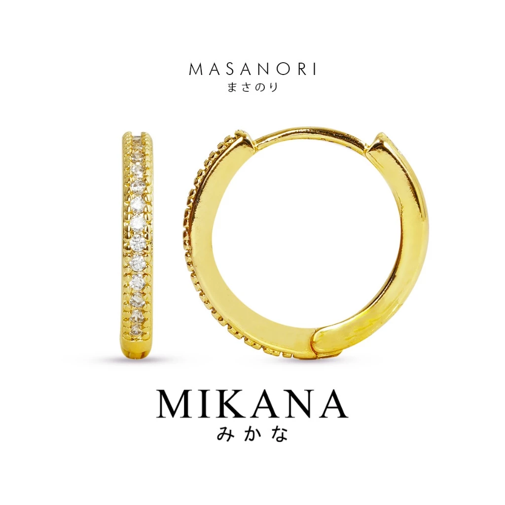 73% OFF Mikana 18k Gold Plated Masanori Hoop Earrings accessories for women earing earring jewelry jewelries