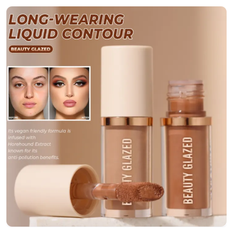 40% OFF 2025 Beauty Glazed 2 Color Liquid Contouring To Enhance The Facial Contour,Waterproof ,Matte,V-face Shaping Contour Face Makeup