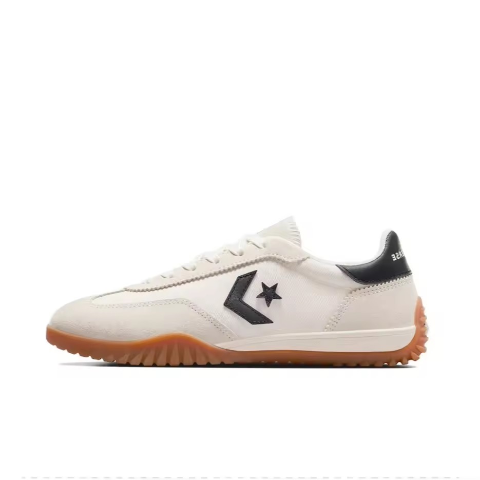 57% OFF【100% Original】Converse Run Star Trainer Beige Black Nylon Sneakers Unisex