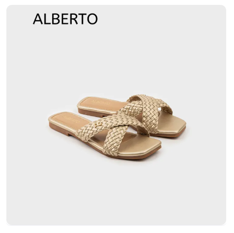 62% OFF ALBERTO Women's Alondra Flat Sandals