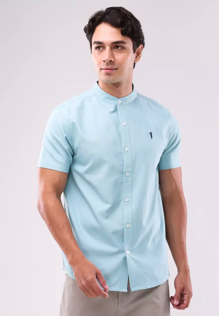 35% OFF Bossini Men Woven Polo Short Sleeve